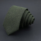 Gravata Formal Verde Musgo Textura Fynor